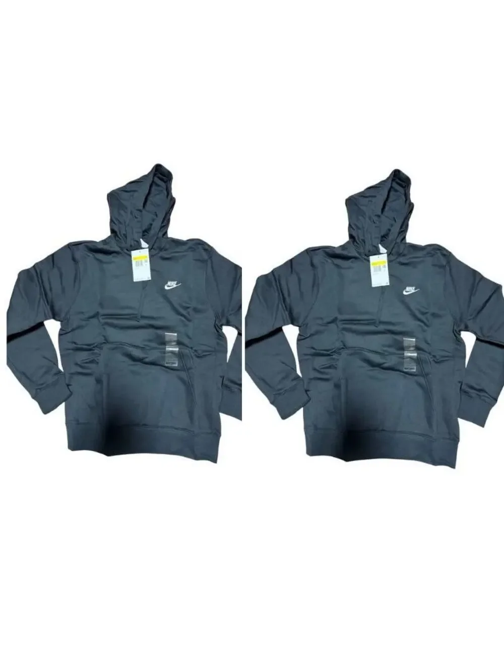 Nike Sportswear Club Fleece Hoodie Mens Small Black BV2654-010 2 Pack